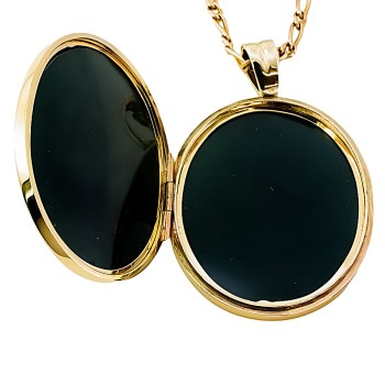 9ct gold 22.2g 22 inch Locket with chain